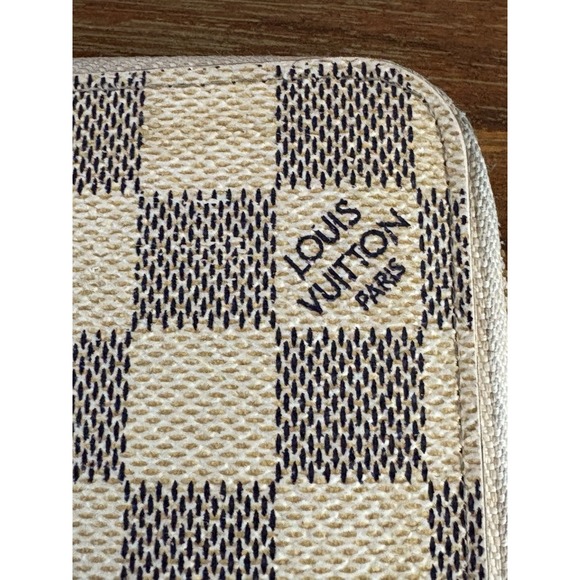 LOUIS VUITTON Damier Azur Zippy Wallet Long Wallet LV Auth VERY PRE-LOVED READ - Picture 8 of 16